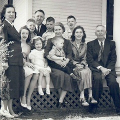 Janice 1957 with family